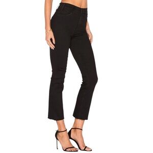 MOTHER Size 30 The Hustler Ankle Fray Black Jeans Not Guilty S11